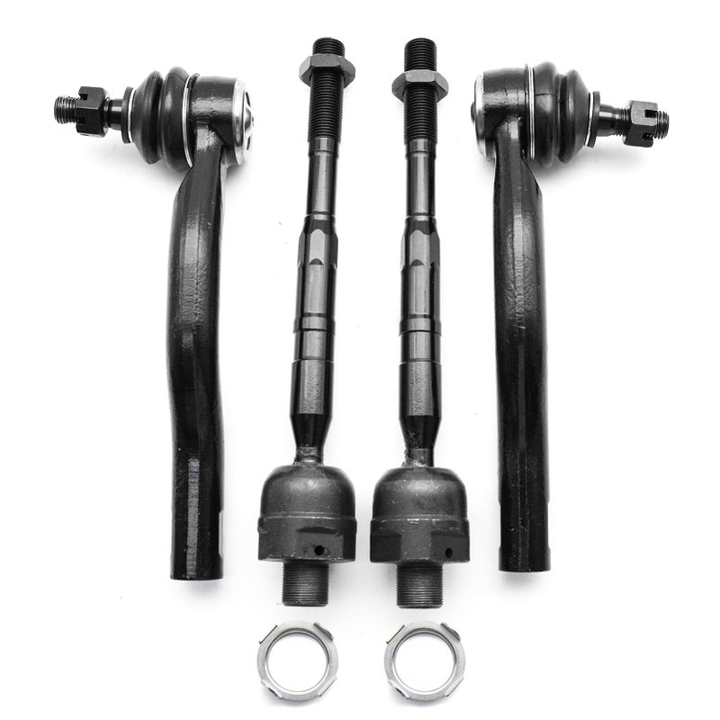 Ynovvo 4PCS Front Inner Outer Tie Rod End Kit EV800216 ES800031 ES800032 for Nissan Armada 0515  1723 Titan 0515 for Infiniti Qx56 0513 Qx80 1423 56L